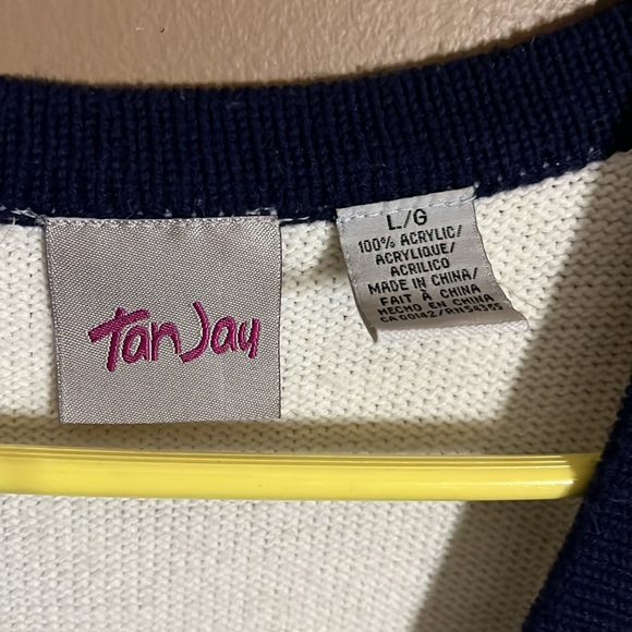 90’s cardigan funky pattern gold tones buttons - Picture 4 of 5